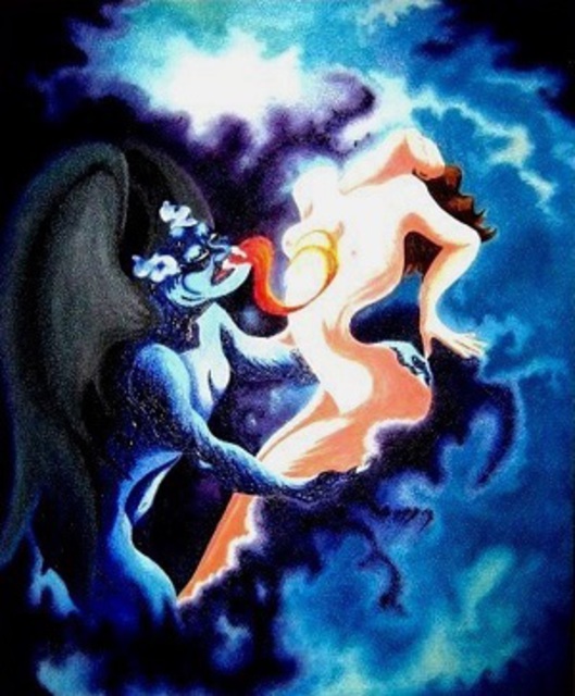 529x640 Alexander Robertson Artwork Principle Of Lust Original Painting - Lust Painting