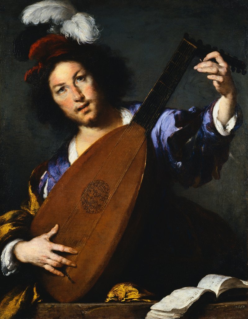 799x1024 Italian Baroque Painting Of Lute Player Posters Amp Prints By Corbis - Lute Painting