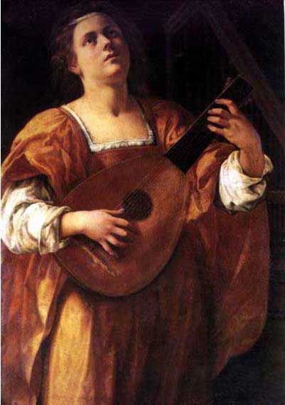 401x569 Luteplayer - Lute Painting