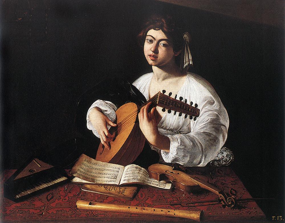 1000x783 The Lute Player (Caravaggio) - Lute Painting