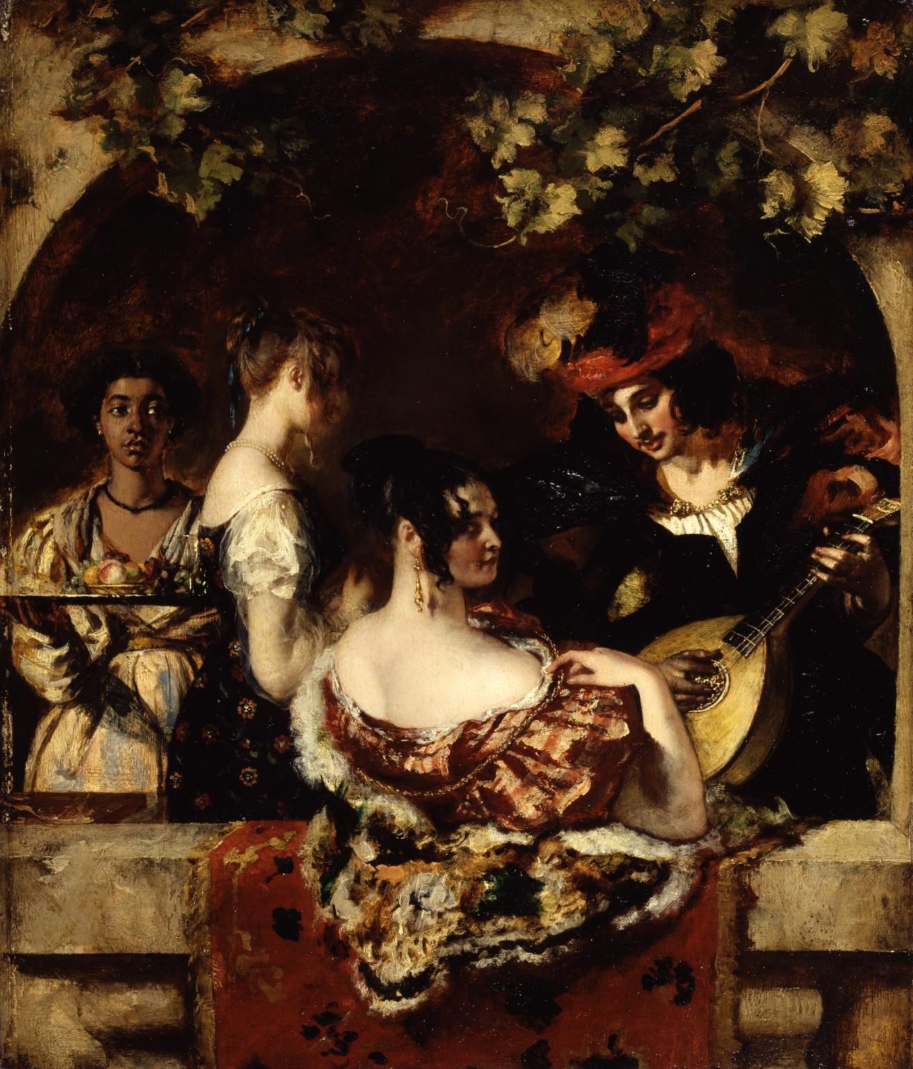 1312x1536 The Lute Player', William Etty, Exhibited 1835 Tate - Lute Player Painting