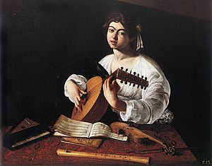 300x235 The Lute Player (Caravaggio) - Lute Player Painting