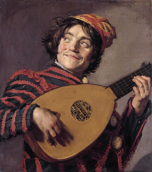 300x339 The Lute Player (Hals) - Lute Player Painting