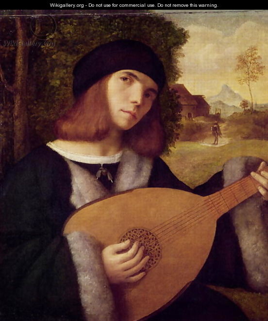 552x660 The Lute Player - Lute Player Painting