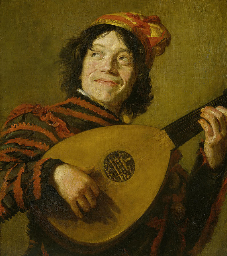 797x900 The Lute Player Painting By Frans Hals - Lute Player Painting