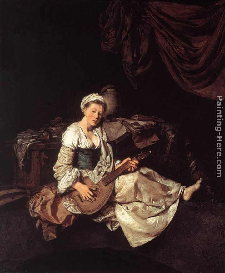 720x874 Cornelis Bega The Lute Player Painting Anysize 50% Off - Lute Player Painting
