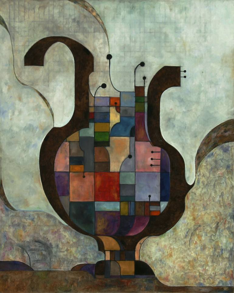 770x965 Saatchi Art Lyre I Painting By Hera Kim - Lyre Painting
