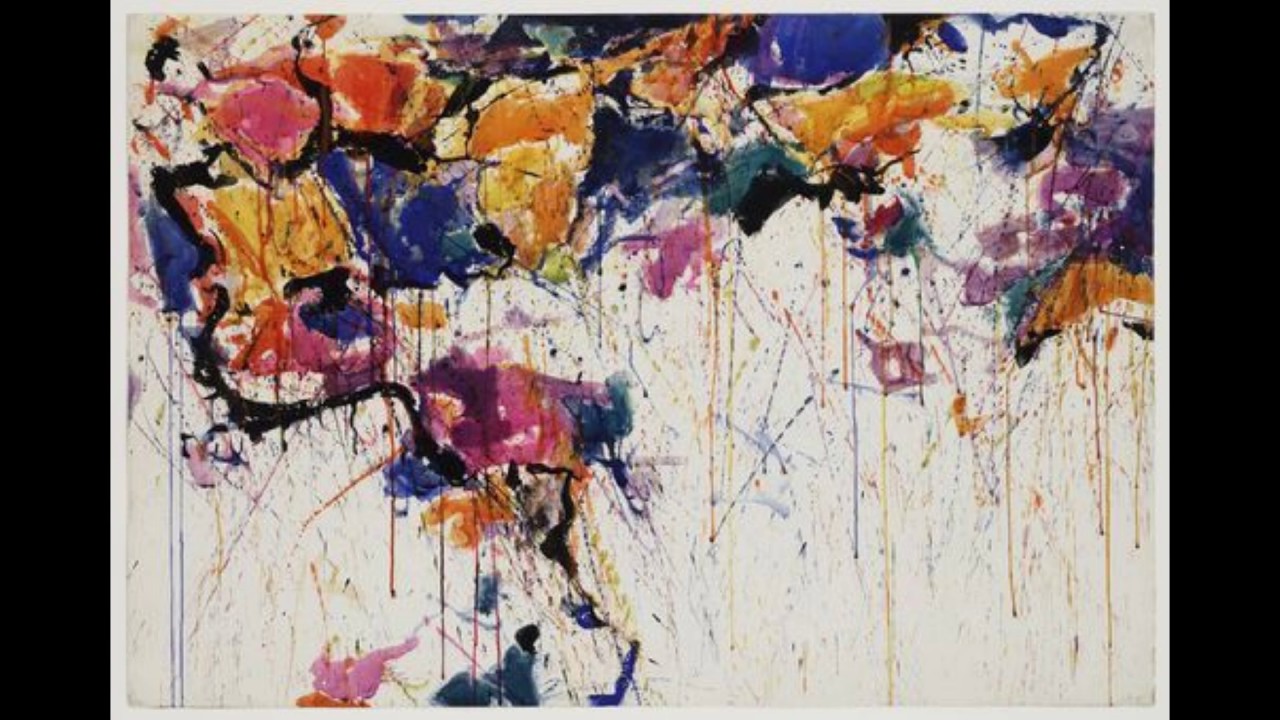 1280x720 Sam Francis (1923 1994) Color Field Painting Lyrical - Lyrical Abstraction Painting