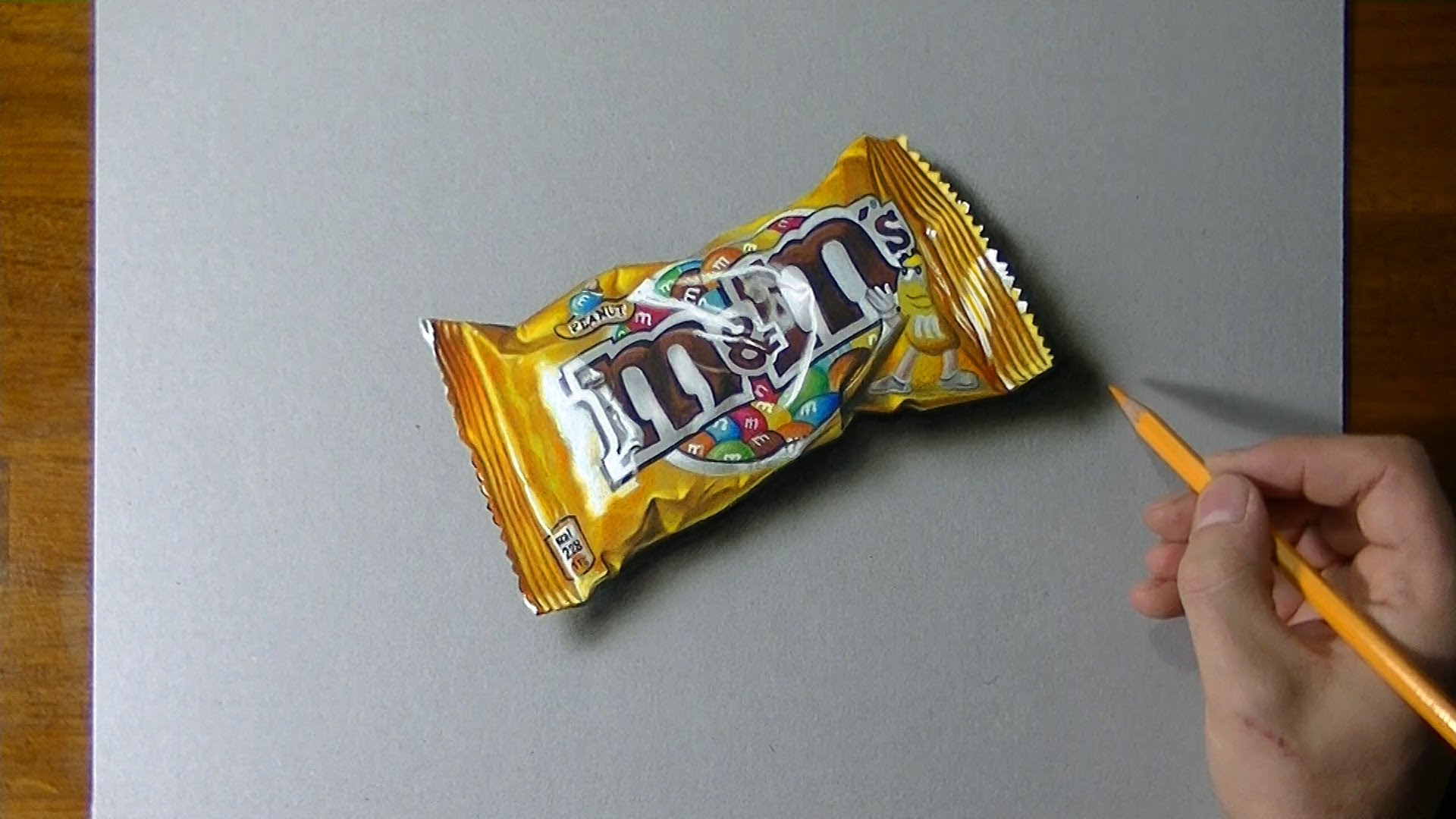 1920x1080 Drawing Time Lapse A Bag Of Mampm'S - M And M Painting