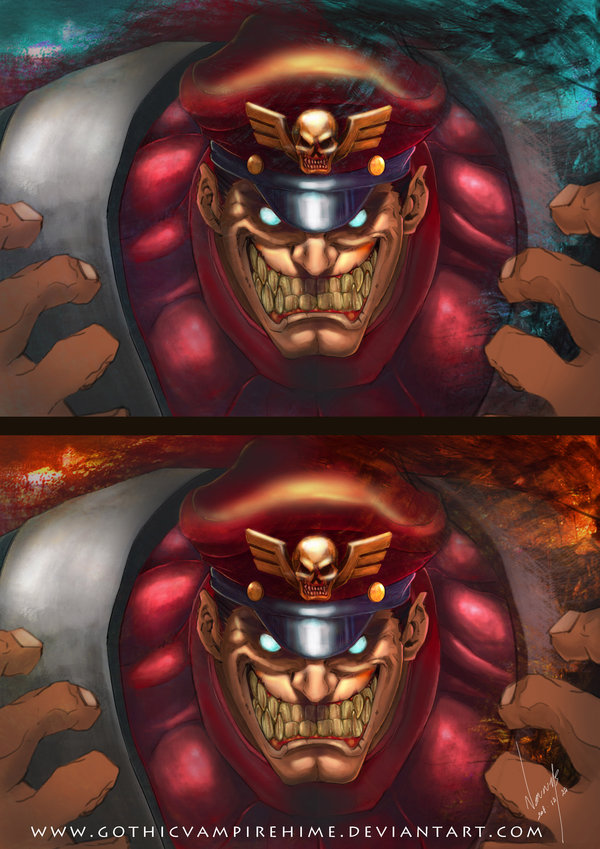 600x849 Street Fighter - M Bison Painting