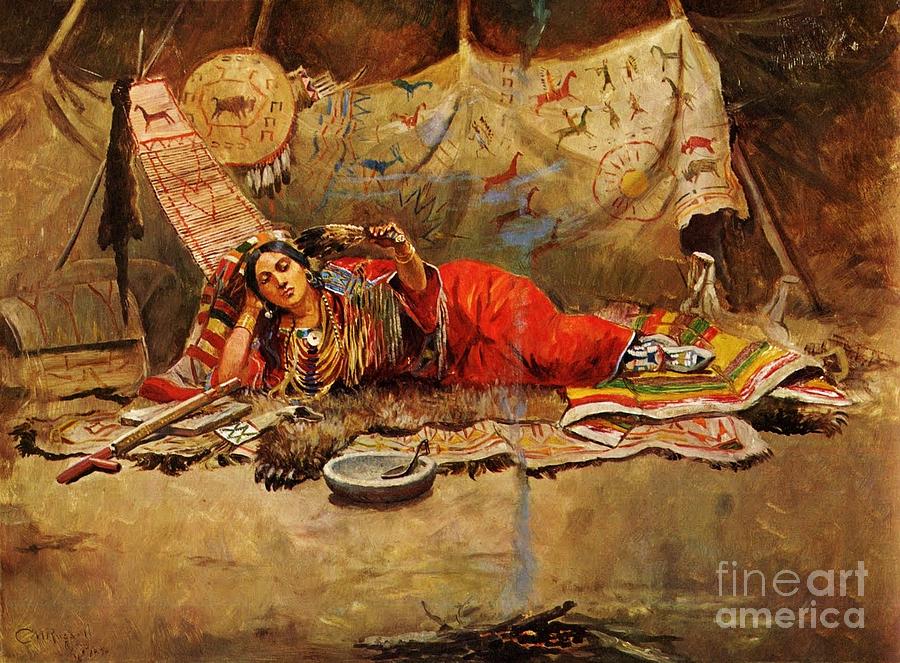 900x663 Keeoma Painting By Reproduction - M Charles Painting