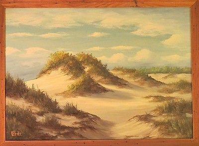 400x294 M. Charles Donald Leary Outer Banks Seascape Original Oil Painting - M Charles Painting