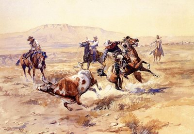 400x276 Charles M. Russell The Renegade Oil Painting Reproduction - M Charles Painting
