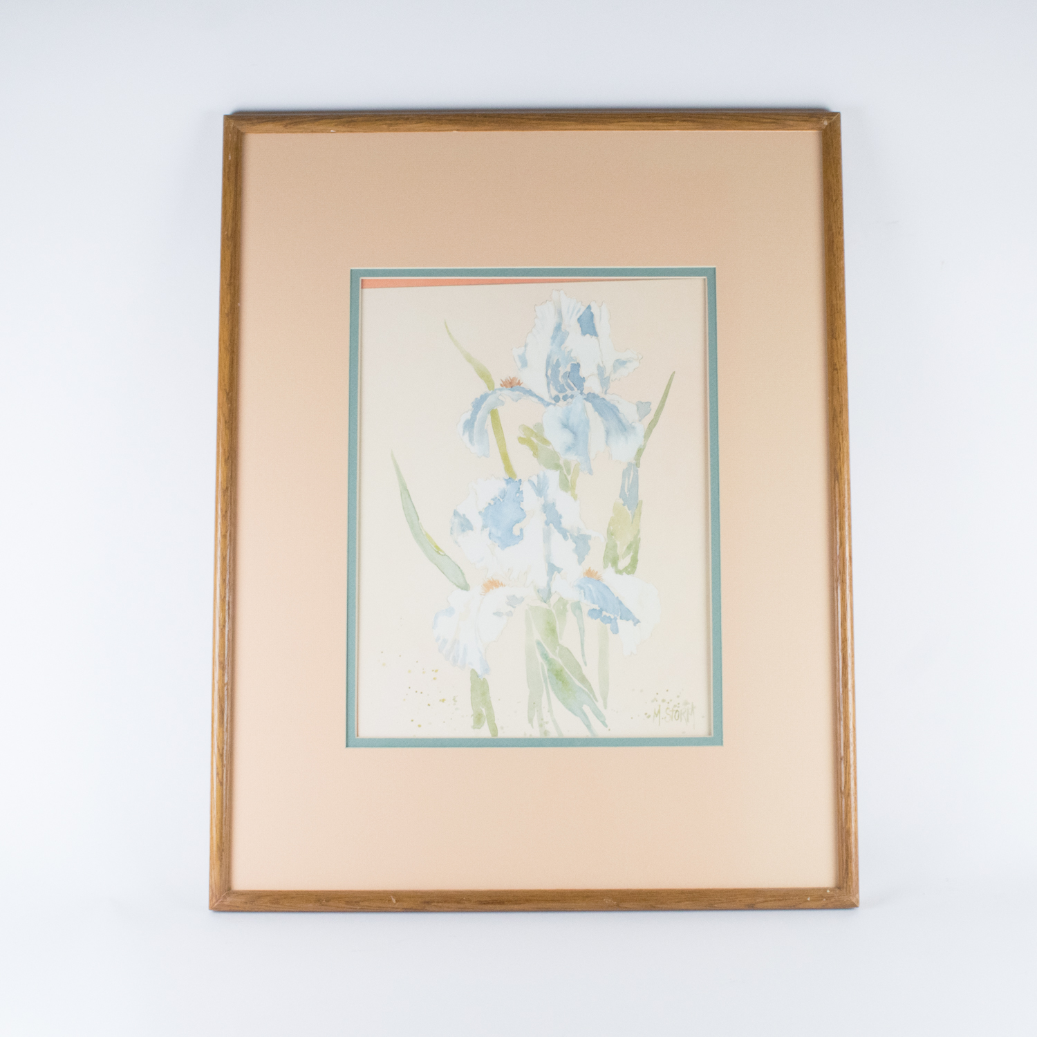 1500x1500 Framed M. Storm Offset Lithograph Depicting Irises Ebth - M Storm Painting