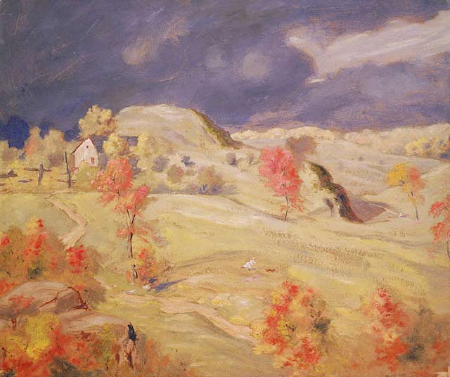 640x536 Approaching Storm Painting Louis M Eilshemius Oil Paintings - M Storm Painting