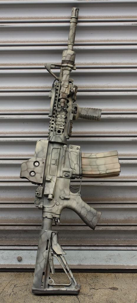 465x1024 Paint Job For My M4 Just Like Hoot's From Black Hawk Down - M4 Painting
