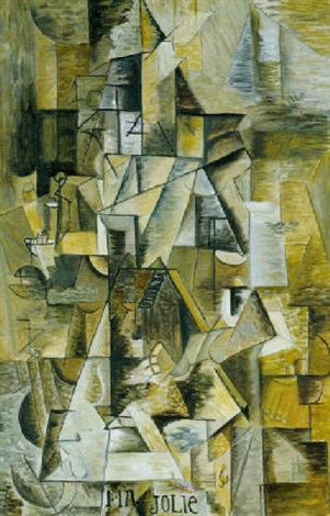 301x470 Ma Jolie Woman With A Zither Or Guitar By Mike Bidlo On Artnet - Ma Jolie Painting