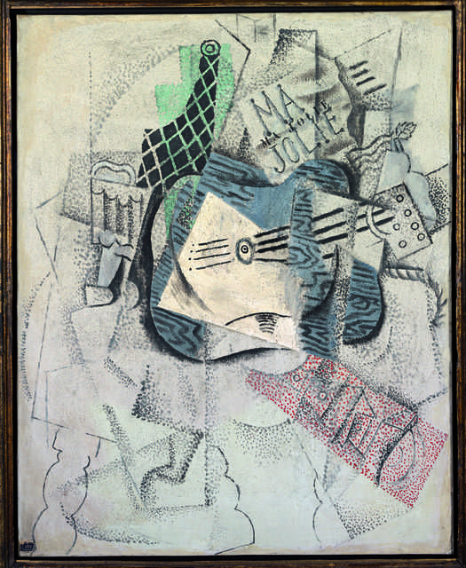 525x640 Pablo Picasso Ma Jolie 1913 14 (Indianapolis Moa) Art - Ma Jolie Painting