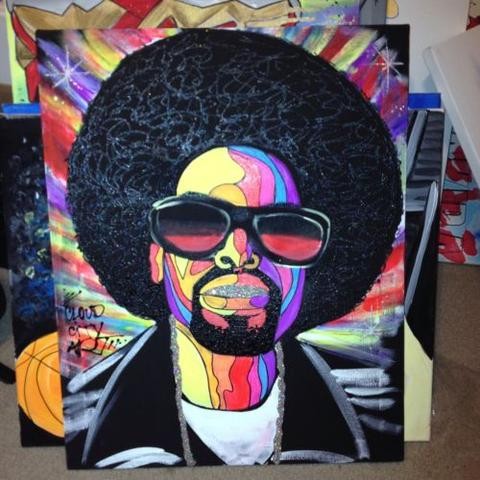 480x480 Mac Dre Thizzelle Washington 16x20in Canvas Art Painting Portrait - Mac Dre Painting