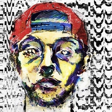 382x382 Mac Miller Macadelic - Mac Miller Painting
