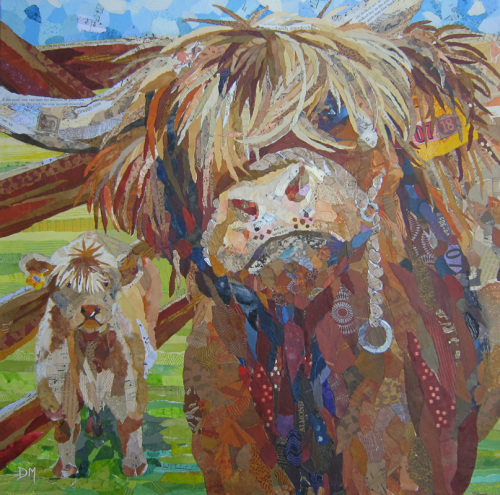 500x495 Highland Cow Fine Art Print - Mac Painting