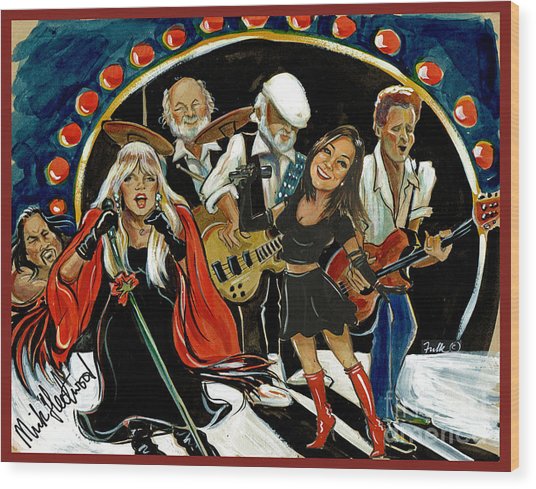 536x489 Singing With Fleetwood Mac Painting By Karen Fulk - Mac Painting