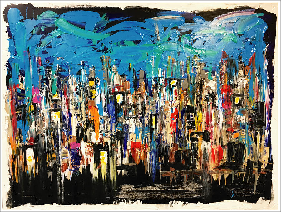 900x680 Apartment Complex Painting By Mac Worthington - Mac Painting