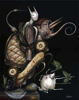 314x400 Gothic Nightmare Illustrations Greg Simkins' Macabre Paintings - Macabre Painting