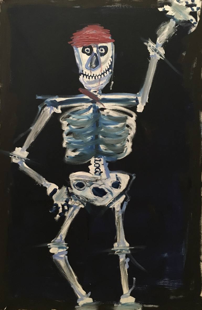 770x1182 Saatchi Art Danse Macabre Painting By Milos Belja - Macabre Painting