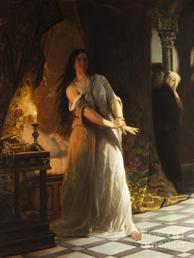 676x900 Lady Macbeth Painting By Motionage Designs - Macbeth Painting