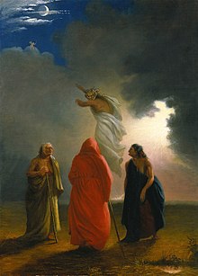 220x307 Three Witches - Macbeth Painting