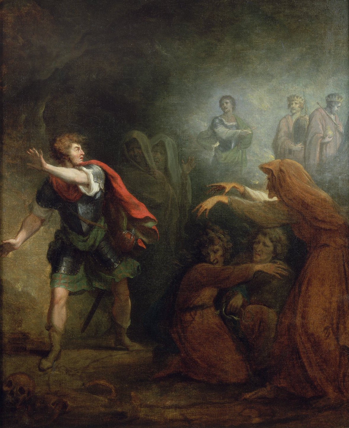 1180x1445 Filemacbeth And The Witches (Romney 1785).jpg - Macbeth Painting
