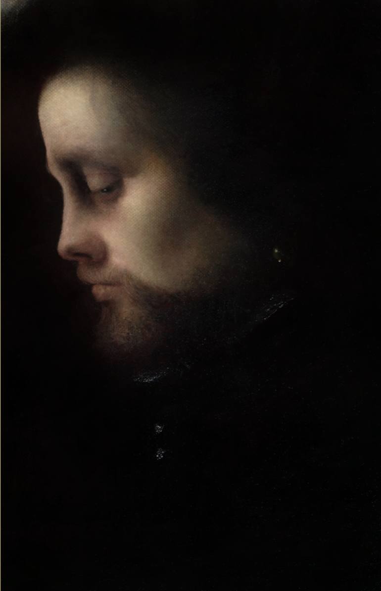 770x1194 Saatchi Art Portrait Of Machiavelli (Sold) Painting By Olga Akasi - Machiavelli Painting