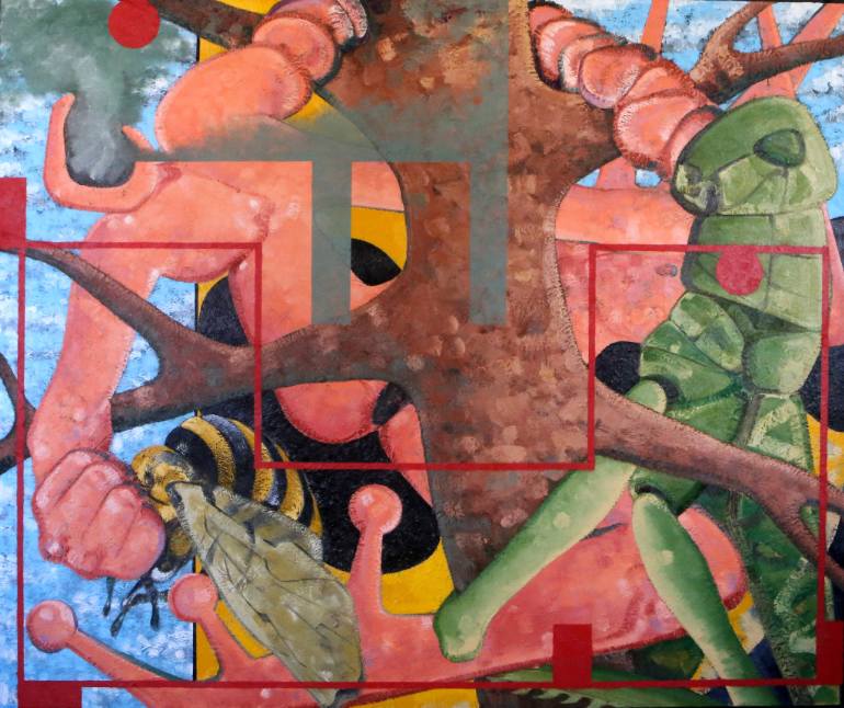 770x646 Saatchi Art Organic Machine Painting By Evren Sungur - Machine Painting