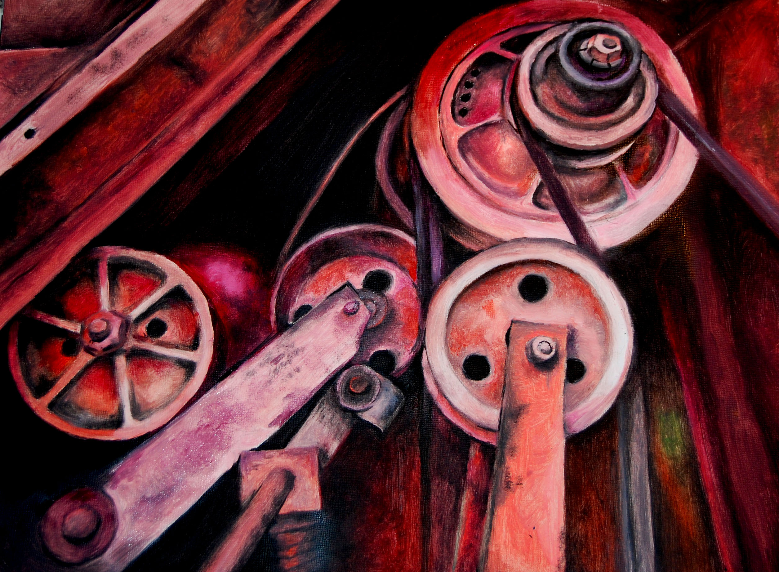 2512x1844 Some Paintings Relics And Dust - Machine Painting