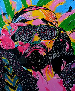 247x300 Macho Man Painting By Brian Typhair - Macho Man Painting