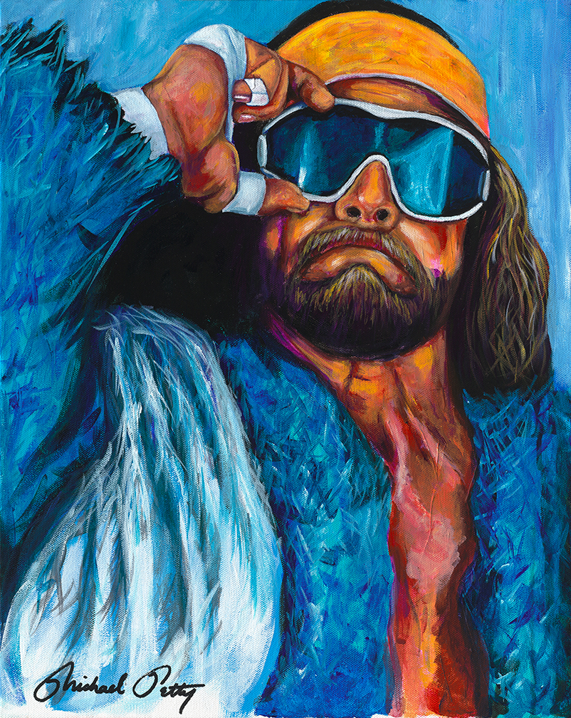 802x1008 Macho Man Randy Savage - Macho Man Painting