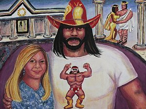 300x223 Macho Man Randy Savage Art Fine Art America - Macho Man Painting