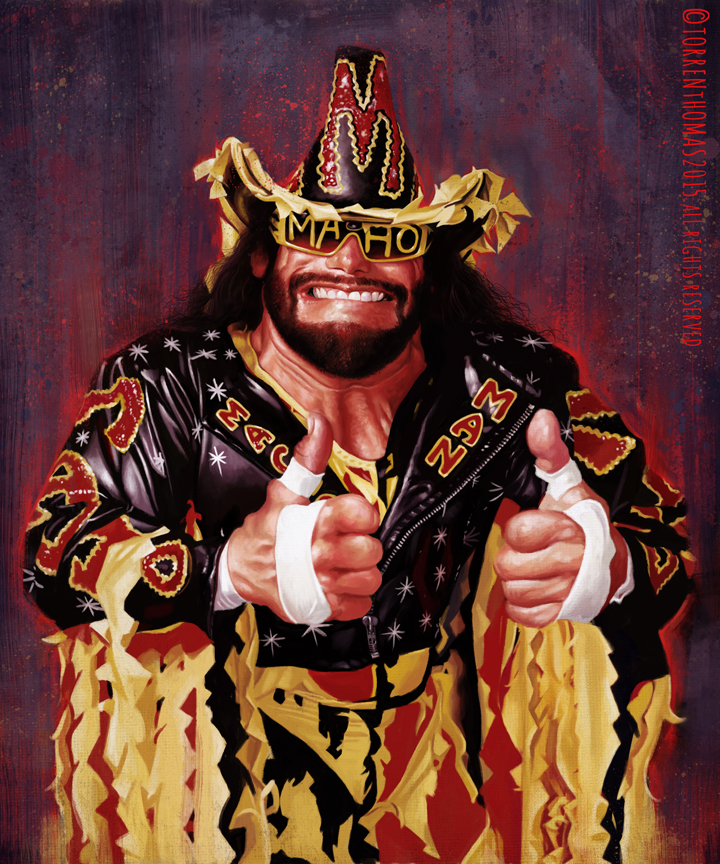 720x864 Macho Man Randy Savage By Bigboithomas84 - Macho Man Painting