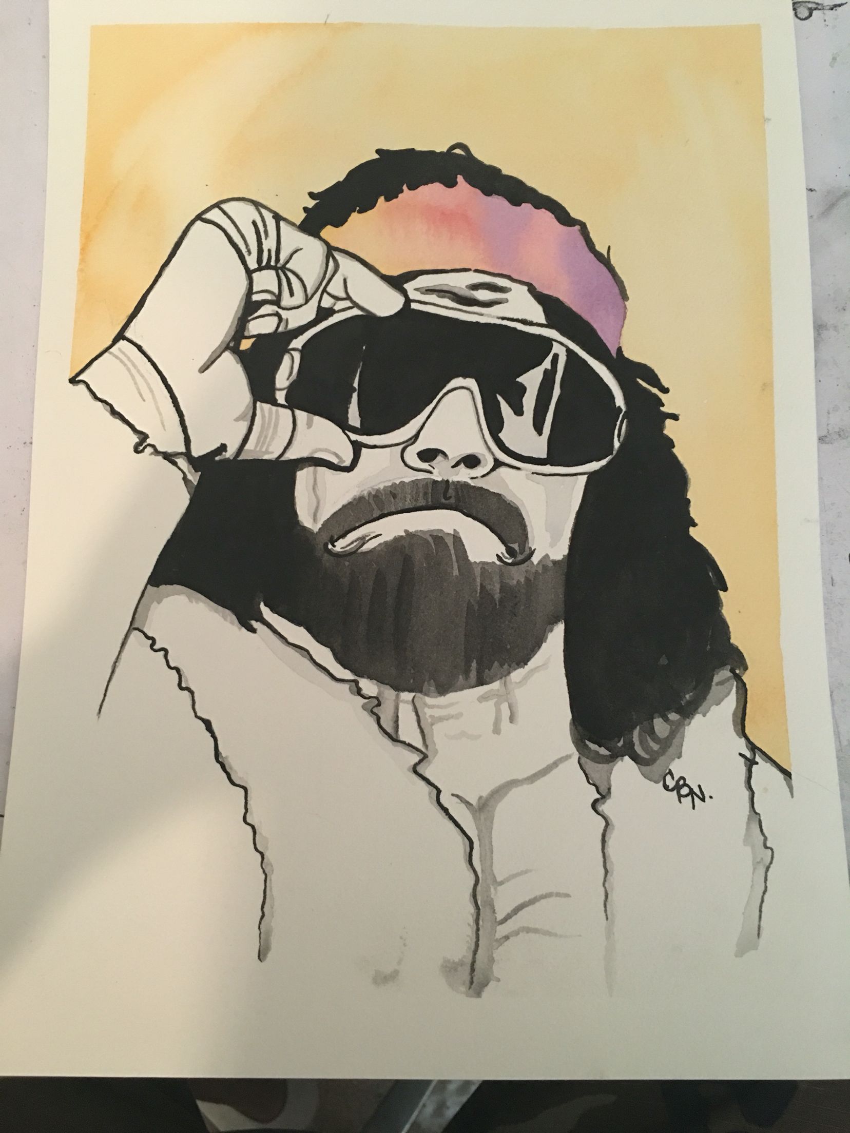 1656x2208 Macho Man Randy Savage Painting I Just Finished My Artwork - Macho Man Painting