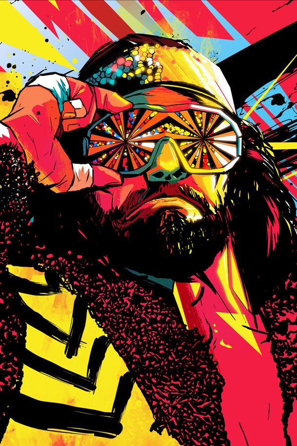 610x915 Macho Man Randy Savage. Representing Pro Wrestling As A One Time - Macho Man Painting