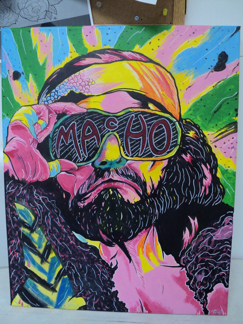 774x1032 Macho Man Randy Savage. By Artoftyph - Macho Man Painting