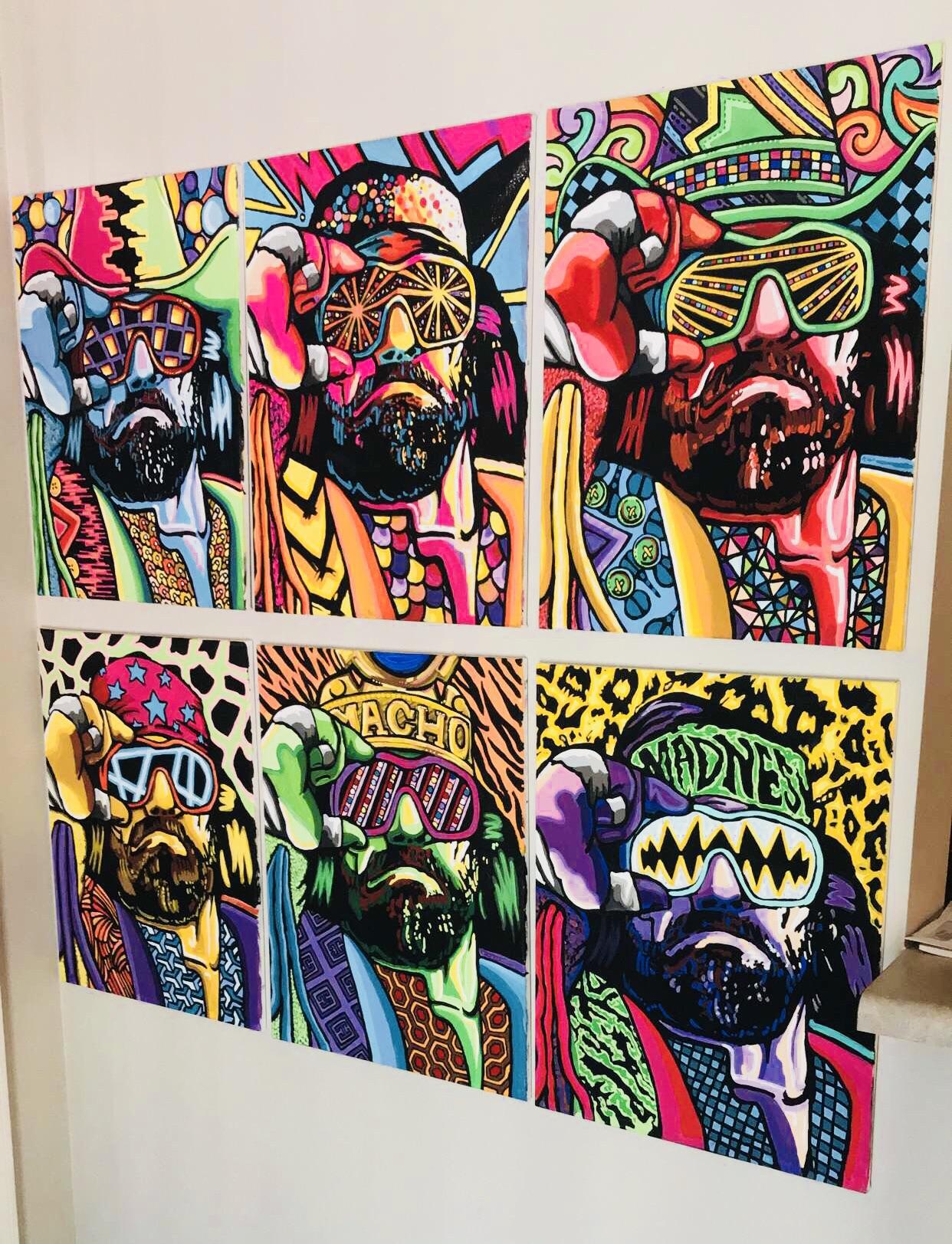 1242x1623 Macho Man Painting 66 Squaredcircle - Macho Man Painting
