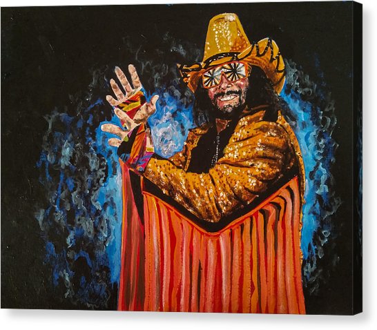 546x478 Randy Savage Canvas Prints Pixels - Macho Man Painting