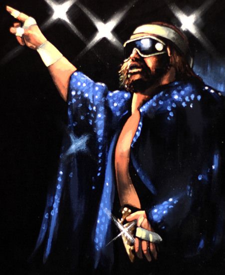 451x550 Is There Anything Cooler Than A Macho Man Velvet Painting I - Macho Man Painting