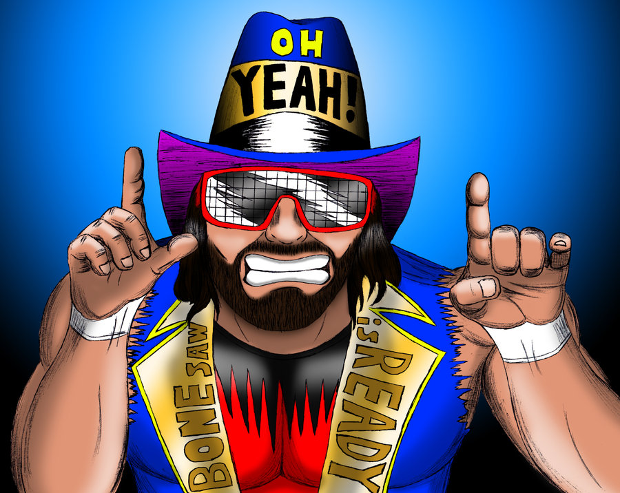 900x716 Macho Man Randy Savage Tribute By Marioucomics - Macho Man Randy Savage Painting