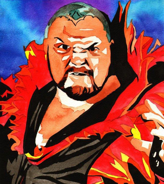 642x722 Must See Paintings Of Wwe Icons Photos Wwe - Macho Man Randy Savage Painting