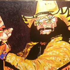 236x236 Batman Painting Rhymes With Cthulhu Batman Painting - Macho Man Randy Savage Painting