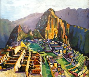 300x260 Machu Picchu Paintings - Machu Picchu Painting