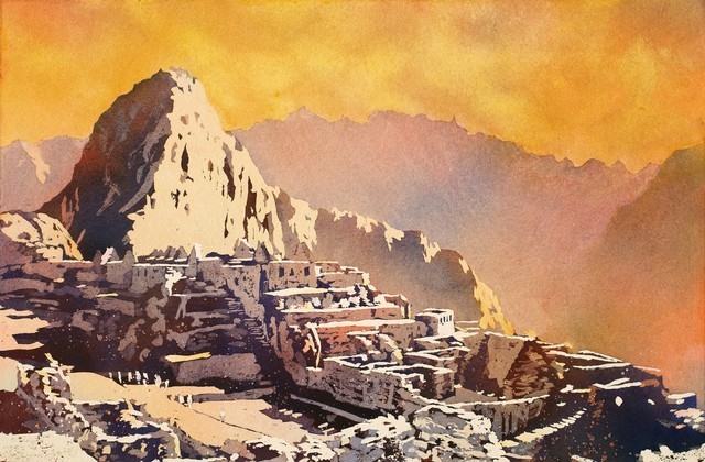 Machu Picchu Painting At Paintingvalley Com Explore Collection Of Machu Picchu Painting